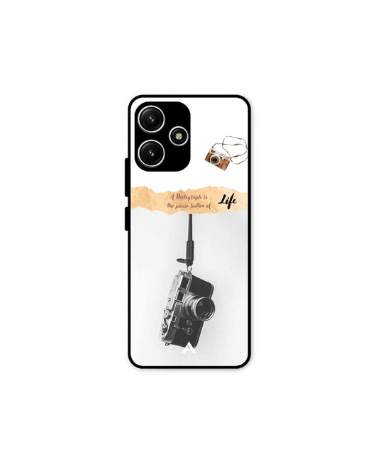 Photograph of life Metal Back Cover Phone Case for Poco M6 Pro