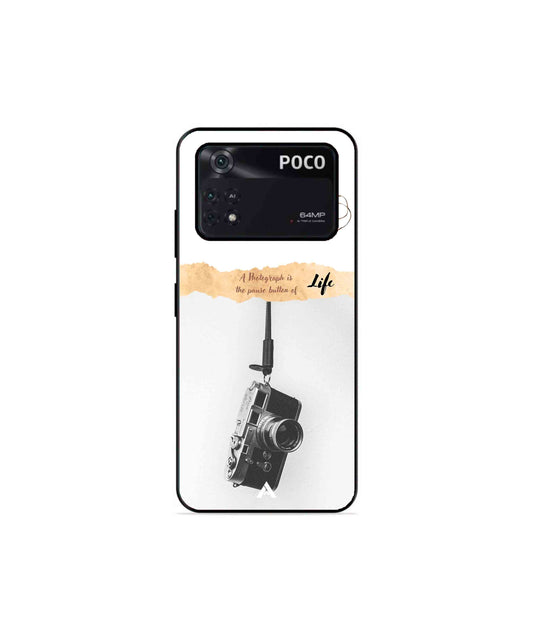 Photograph of life Metal Back Cover Phone Case for Poco X4 Pro