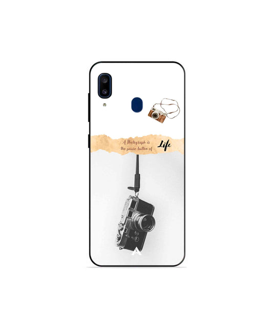 Photograph of life Metal Back Cover Phone Case for Samsung Galaxy A20