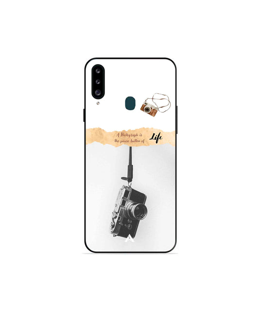 Photograph of life Metal Back Cover Phone Case for Samsung Galaxy A20s