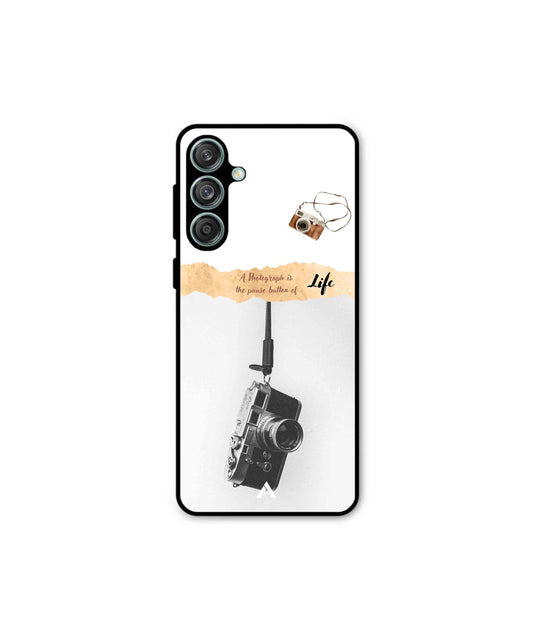 Photograph of life Metal Back Cover Phone Case for Samsung Galaxy M55