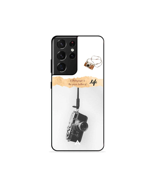 Photograph of life Metal Back Cover Phone Case for Samsung Galaxy S21 Ultra