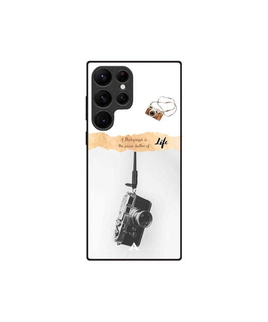 Photograph of life Metal Back Cover Phone Case for Samsung Galaxy S22 Ultra
