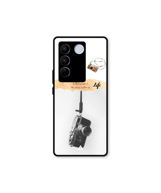 Photograph of life Metal Back Cover Phone Case for Vivo v27 Pro