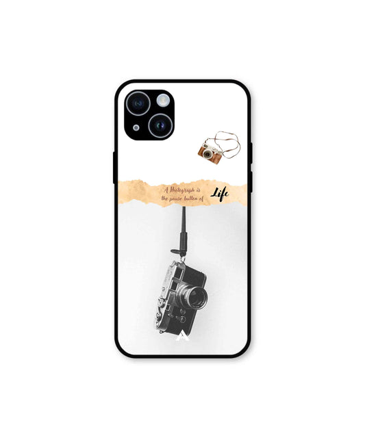 Photograph of life Metal Back Cover Phone Case for iPhone 14
