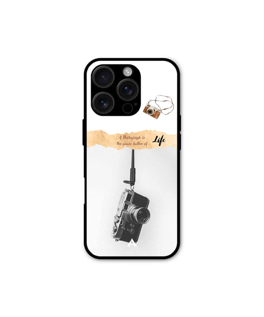 Photograph of life Metal Back Cover Phone Case for iPhone 16 ProMax