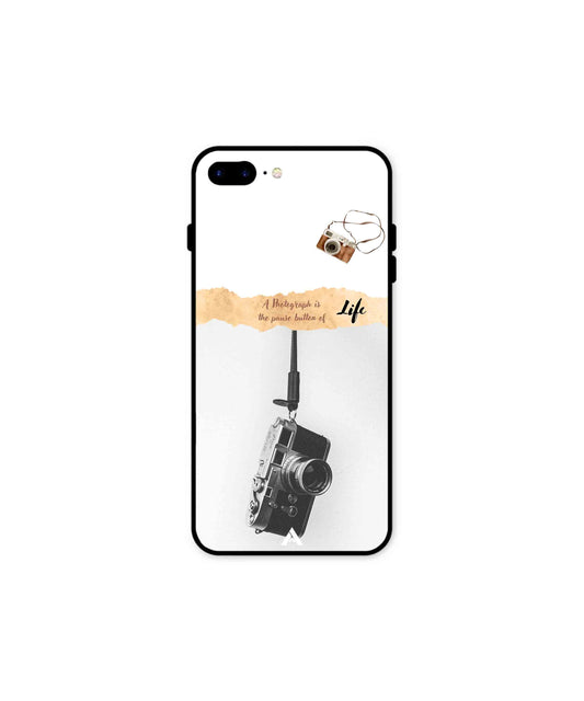 Photograph of life Metal Back Cover Phone Case for iPhone 8 Plus