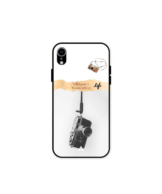 Photograph of life Metal Back Cover Phone Case for iPhone Xr