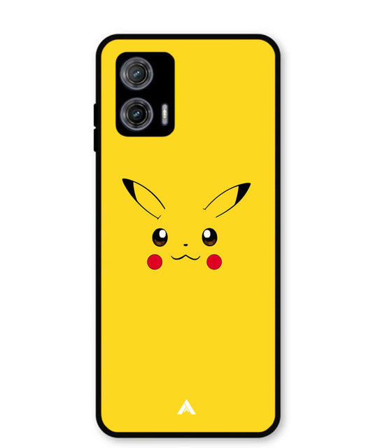 Pikachu Pokemon Metal Back Cover Phone Case for Moto G73