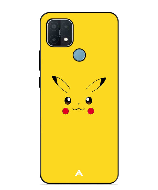 Pikachu Pokemon Metal Back Cover Phone Case for OPPO A15