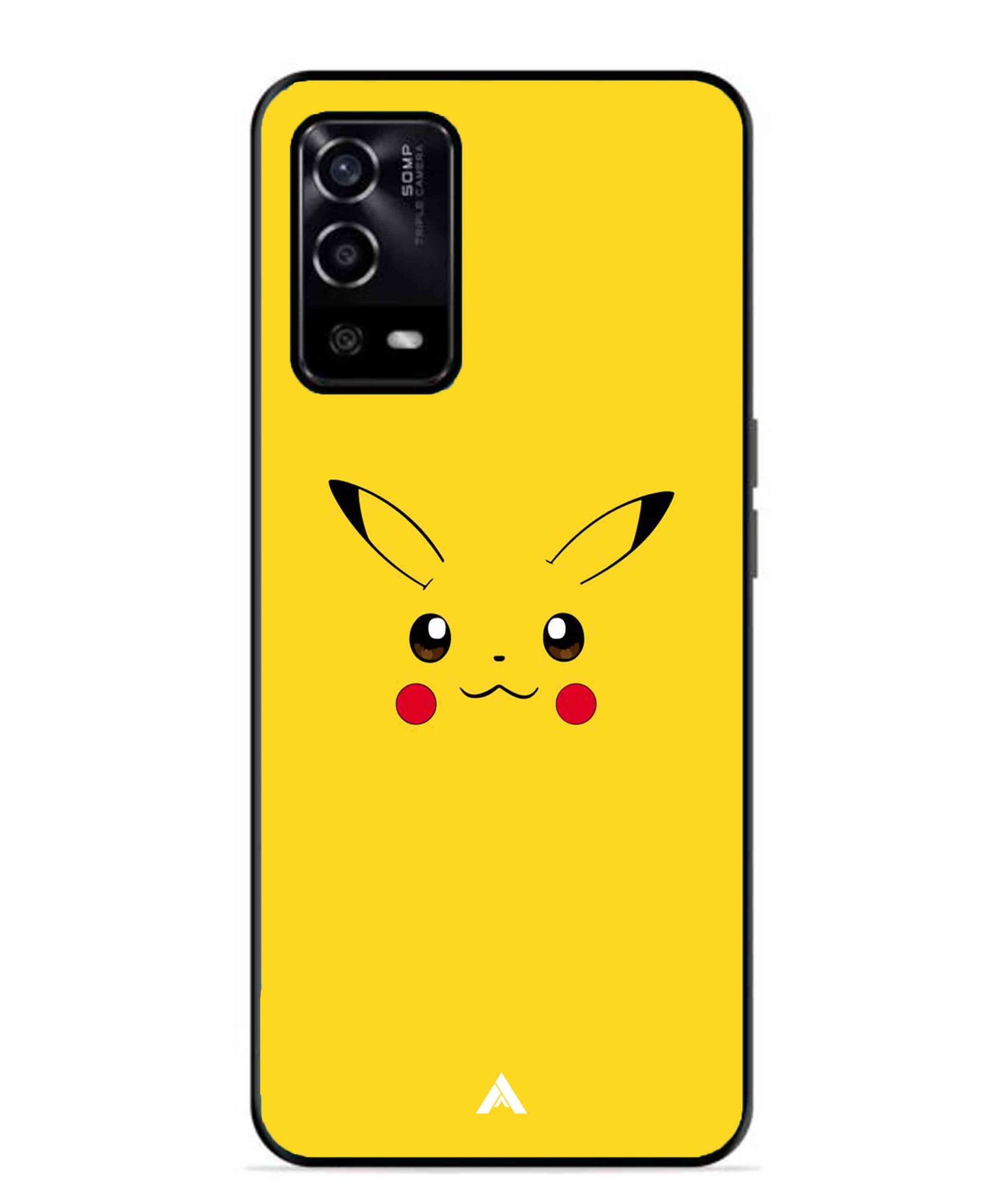 Pikachu Pokemon Metal Back Cover Phone Case for Oppo A53s