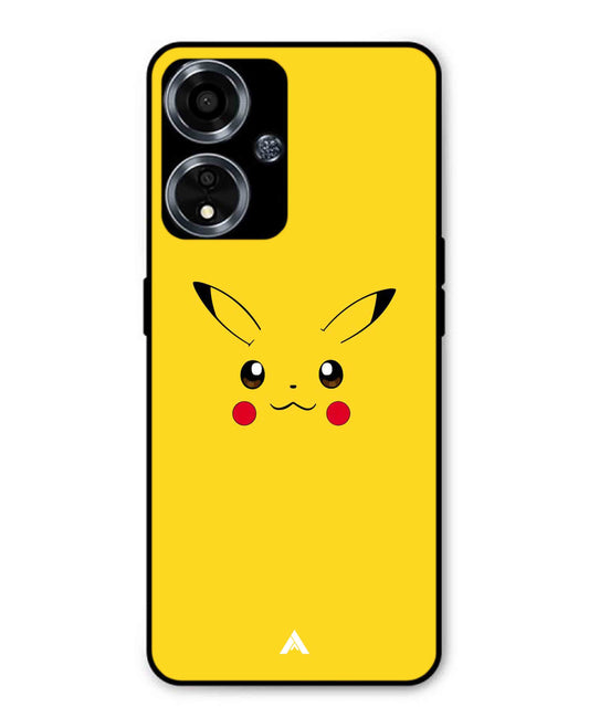 Pikachu Pokemon Metal Back Cover Phone Case for Oppo A59