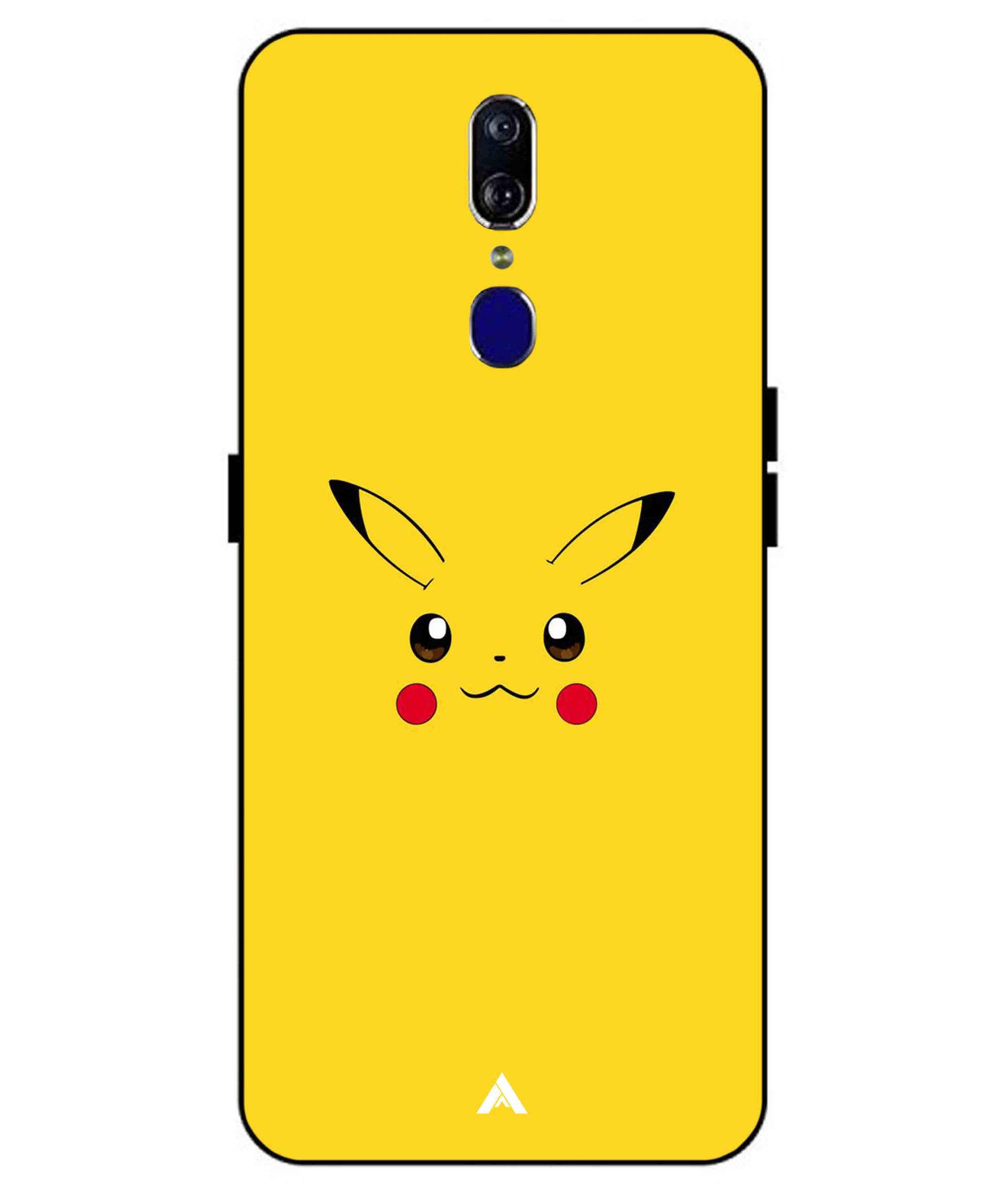 Pikachu Pokemon Metal Back Cover Phone Case for Oppo F11