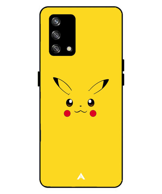 Pikachu Pokemon Metal Back Cover Phone Case for Oppo F19