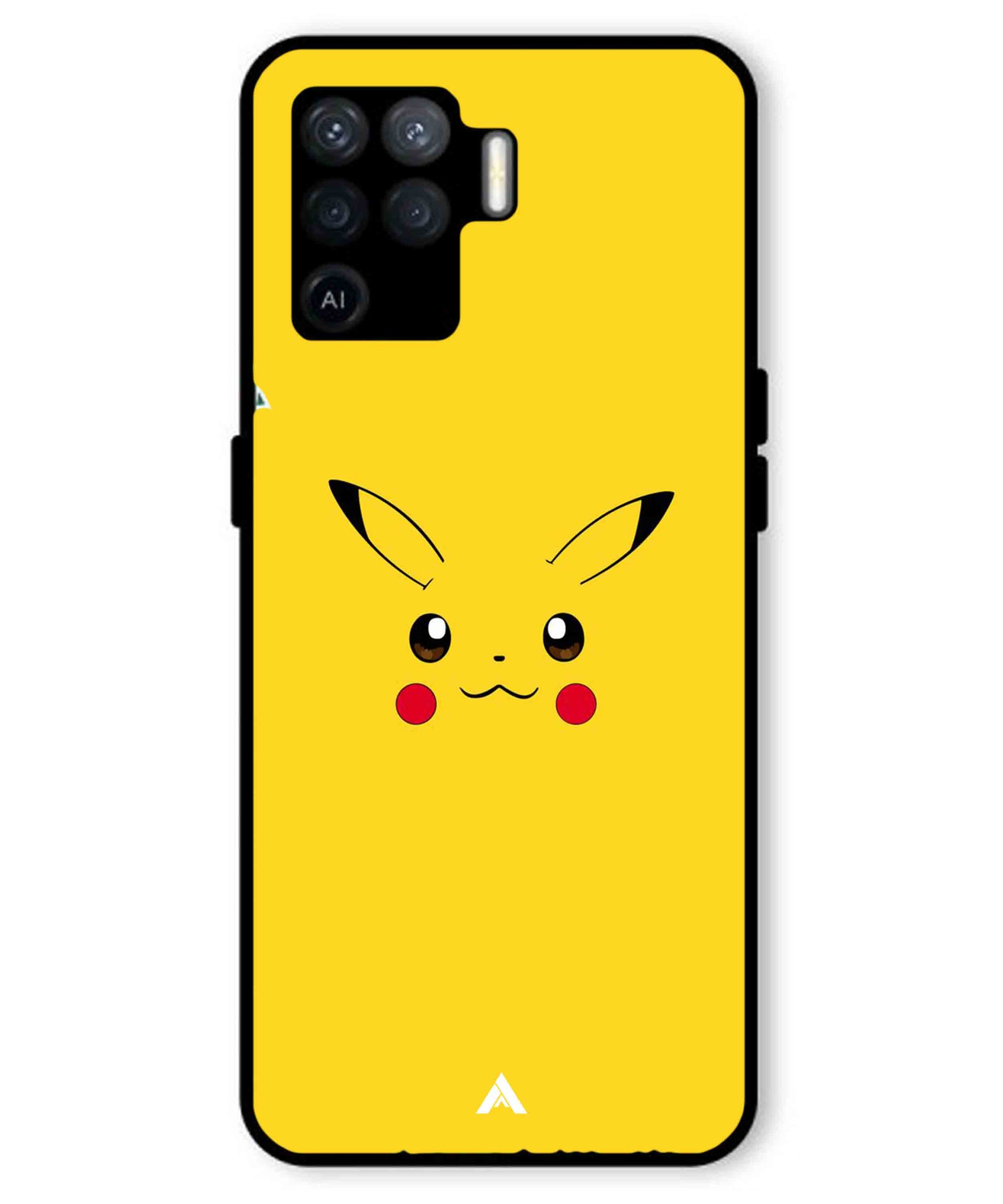 Pikachu Pokemon Metal Back Cover Phone Case for Oppo F19 Pro