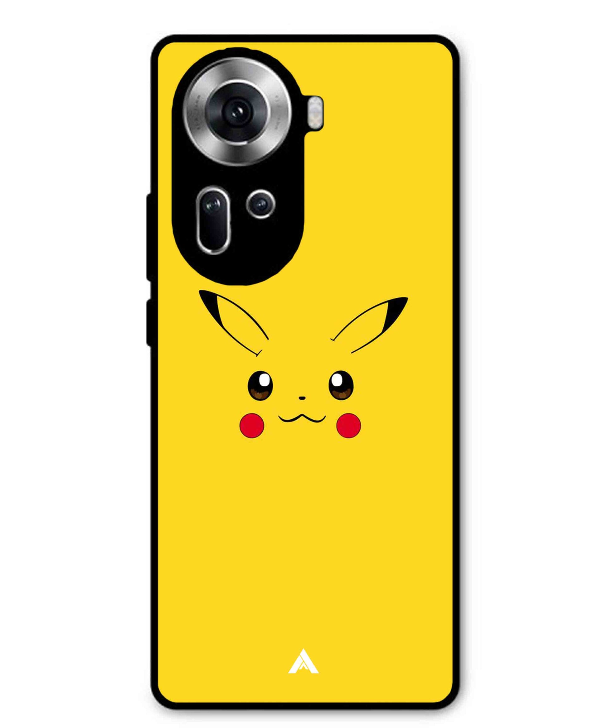 Pikachu Pokemon Metal Back Cover Phone Case for Oppo Reno 11