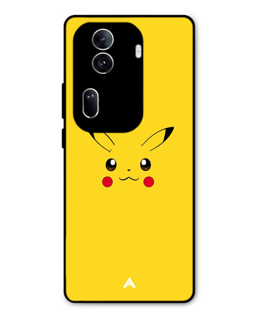Pikachu Pokemon Metal Back Cover Phone Case for Oppo Reno 11 Pro