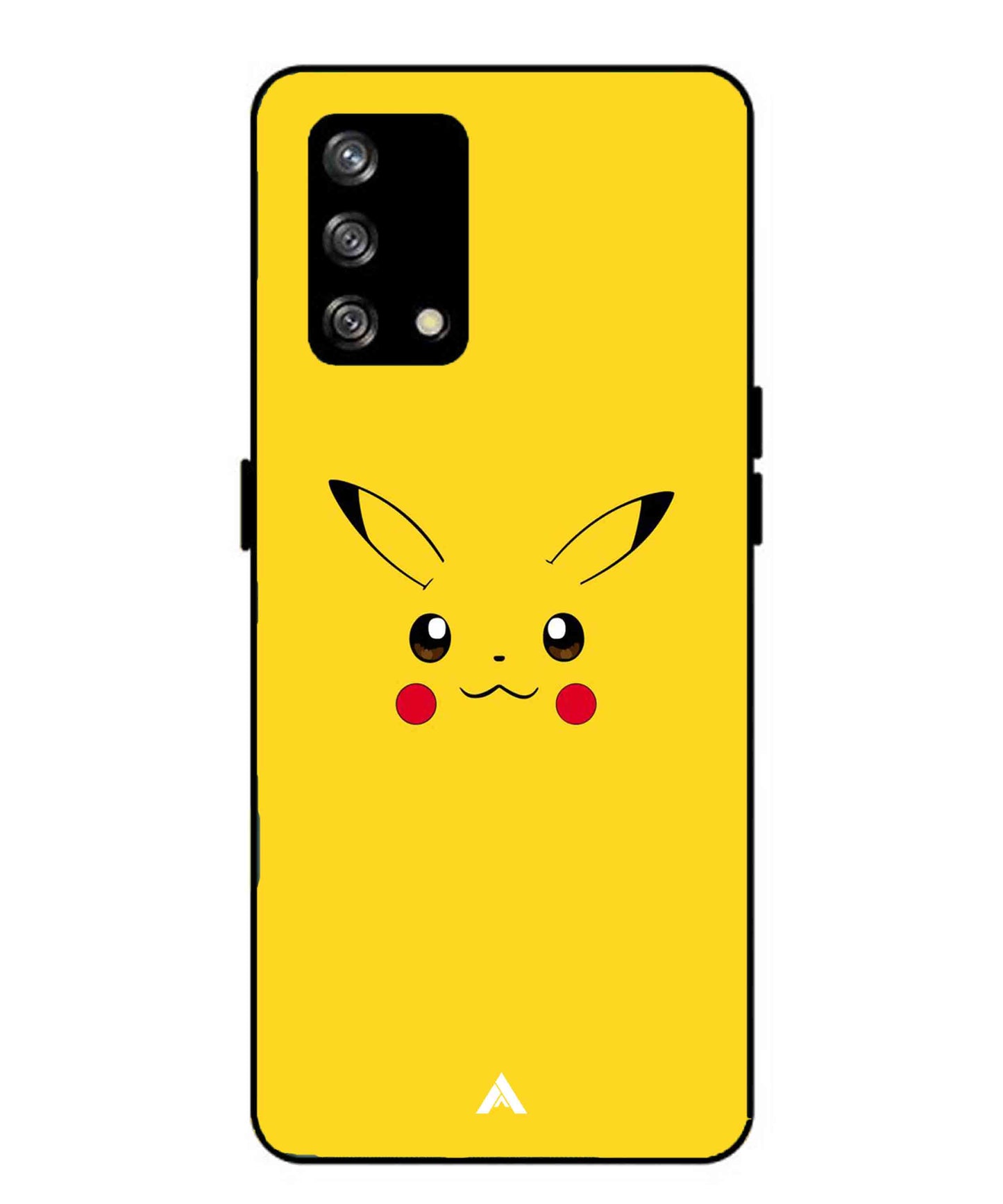Pikachu Pokemon Metal Back Cover Phone Case for Oppo Reno 4F