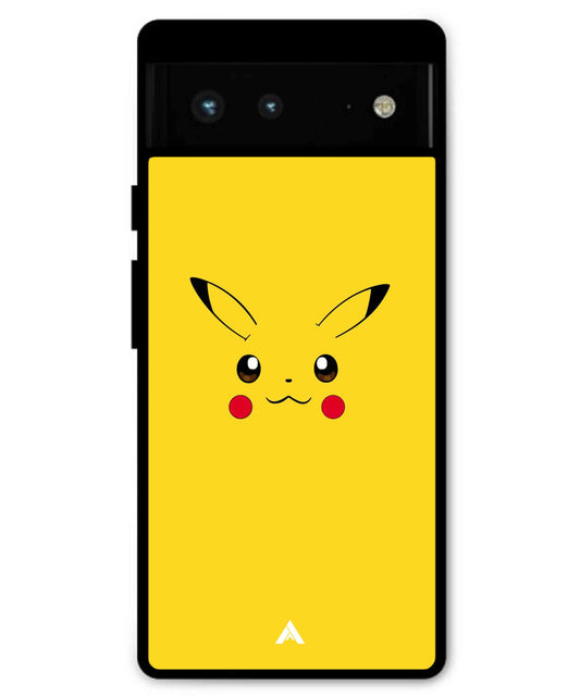 Pikachu Pokemon Metal Back Cover Phone Case for Pixel 6