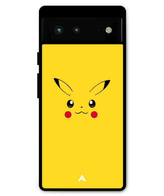 Pikachu Pokemon Metal Back Cover Phone Case for Pixel 6 Pro