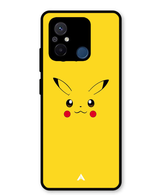 Pikachu Pokemon Metal Back Cover Phone Case for Poco C55
