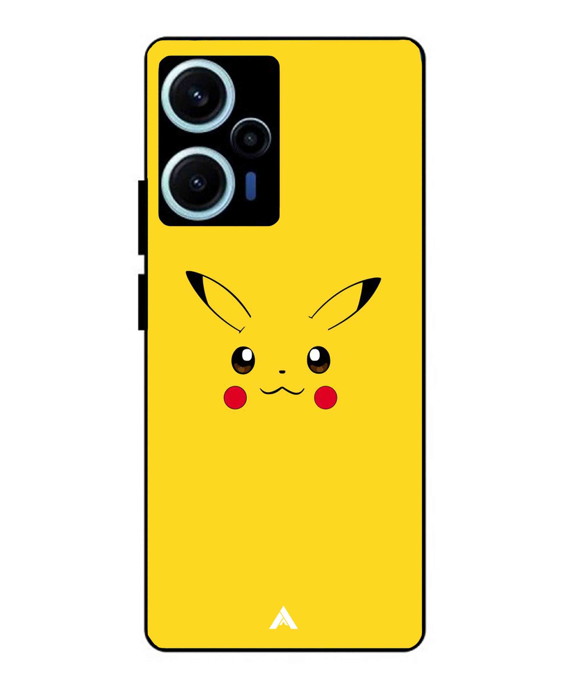 Pikachu Pokemon Metal Back Cover Phone Case for Poco F5