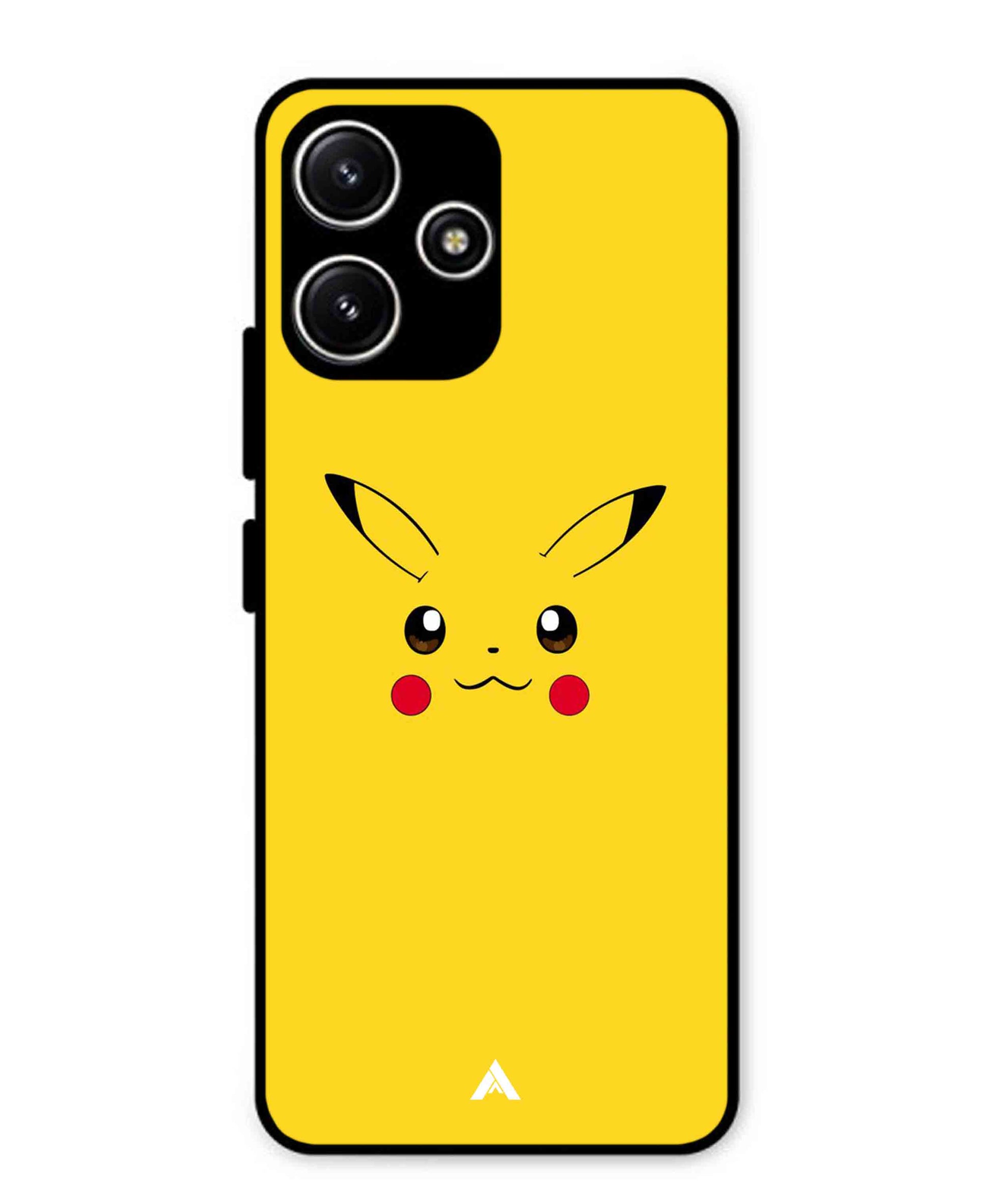 Pikachu Pokemon Metal Back Cover Phone Case for Poco M6 Pro