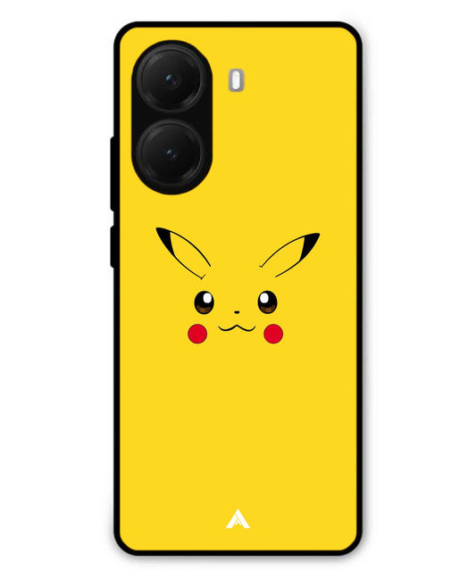 Pikachu Pokemon Metal Back Cover Phone Case for Poco X7 Pro