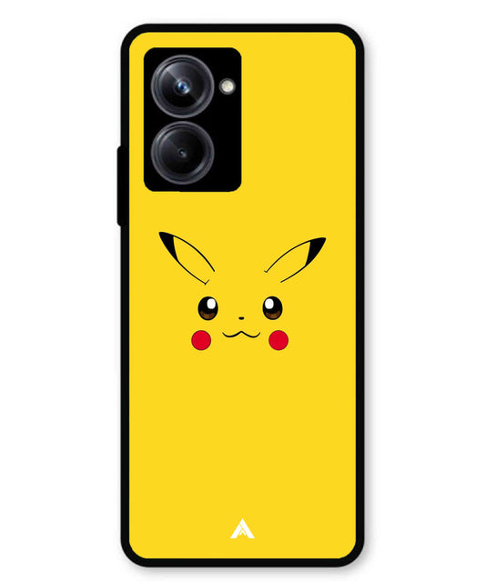 Pikachu Pokemon Metal Back Cover Phone Case for Realme 10 Pro