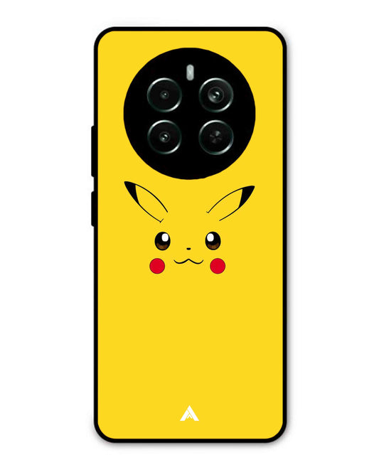 Pikachu Pokemon Metal Back Cover Phone Case for Realme 12 Plus