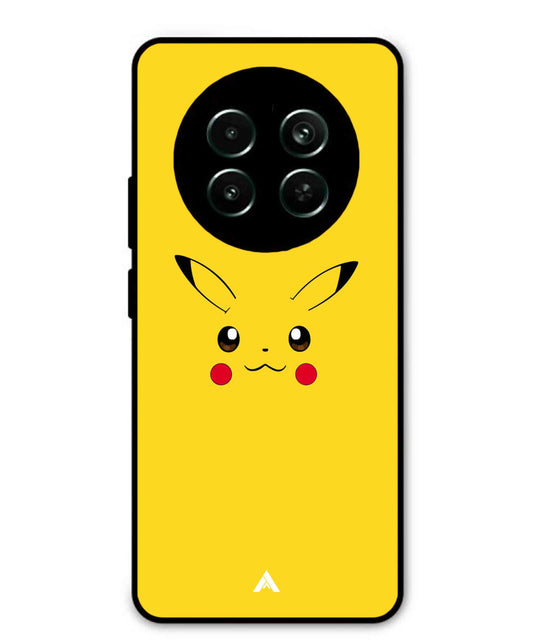 Pikachu Pokemon Metal Back Cover Phone Case for Realme 12x