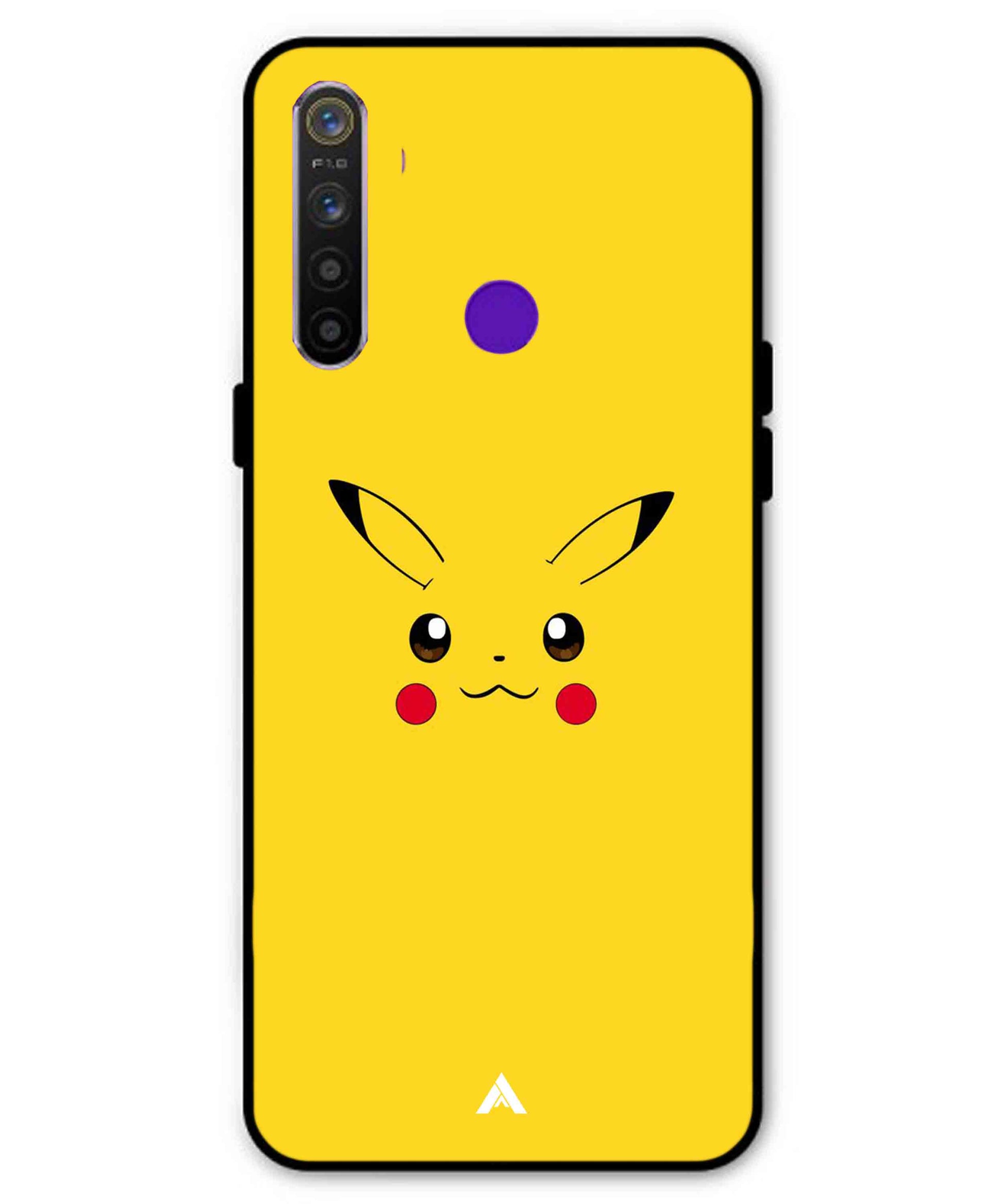 Pikachu Pokemon Metal Back Cover Phone Case for Realme 5s