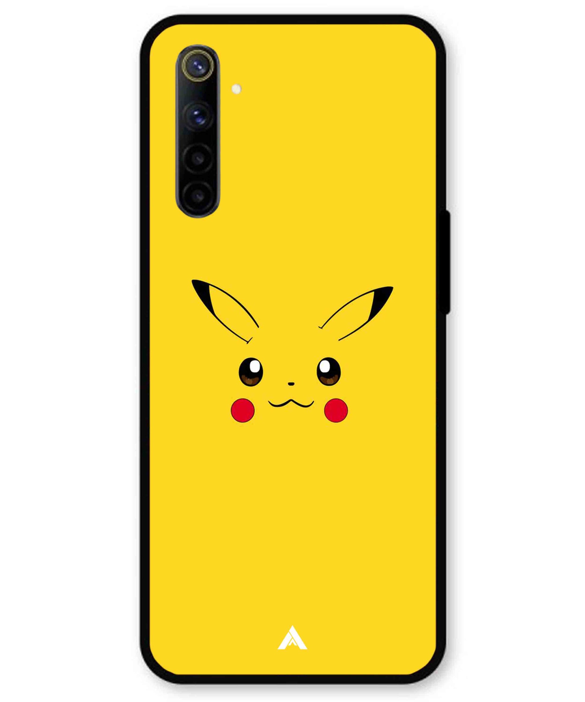 Pikachu Pokemon Metal Back Cover Phone Case for Realme 6
