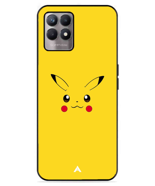 Pikachu Pokemon Metal Back Cover Phone Case for Realme 8 4G