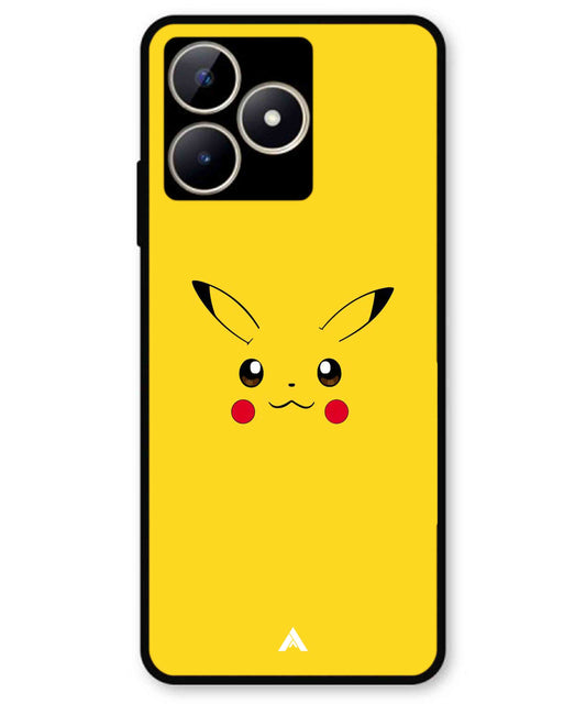 Pikachu Pokemon Metal Back Cover Phone Case for Realme C51