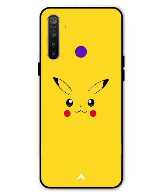 Pikachu Pokemon Metal Back Cover Phone Case for Realme Narzo 10