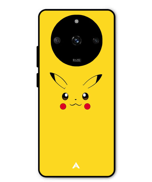 Pikachu Pokemon Metal Back Cover Phone Case for Realme Narzo 60