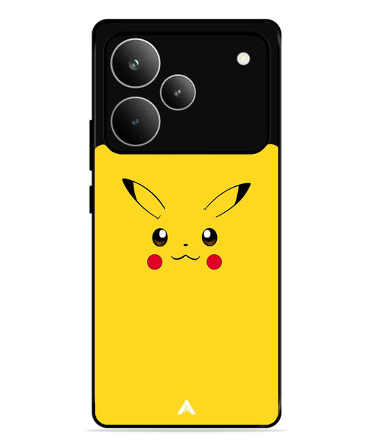 Pikachu Pokemon Metal Back Cover Phone Case for Realme P4 Pro
