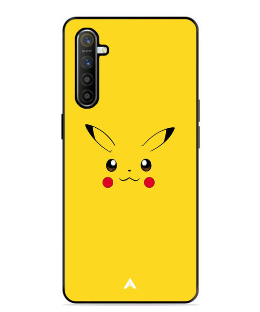 Pikachu Pokemon Metal Back Cover Phone Case for Realme XT