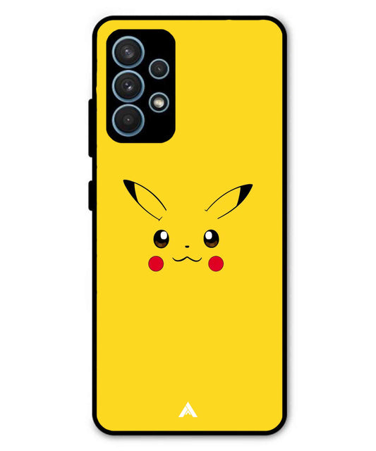 Pikachu Pokemon Metal Back Cover Phone Case for Samsung Galaxy A32 4G