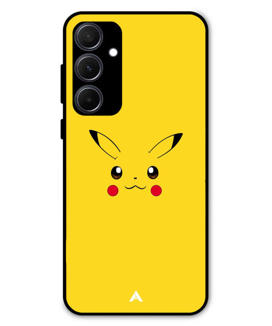 Pikachu Pokemon Metal Back Cover Phone Case for Samsung Galaxy A35