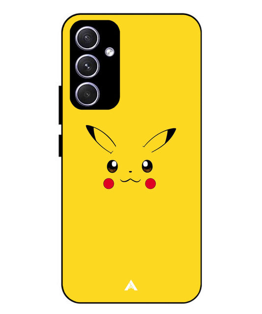 Pikachu Pokemon Metal Back Cover Phone Case for Samsung Galaxy A55