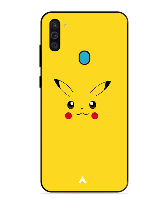 Pikachu Pokemon Metal Back Cover Phone Case for Samsung Galaxy M11