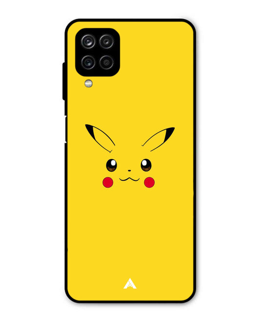Pikachu Pokemon Metal Back Cover Phone Case for Samsung Galaxy M12