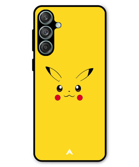 Pikachu Pokemon Metal Back Cover Phone Case for Samsung Galaxy M55