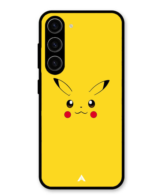 Pikachu Pokemon Metal Back Cover Phone Case for Samsung Galaxy S23