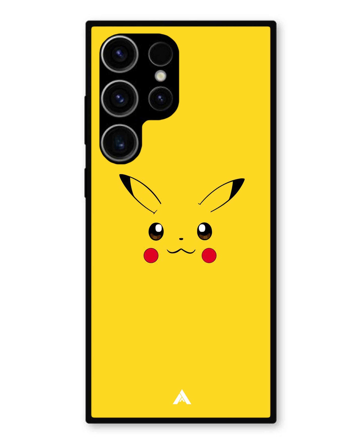 Pikachu Pokemon Metal Back Cover Phone Case for Samsung Galaxy S23 Ultra