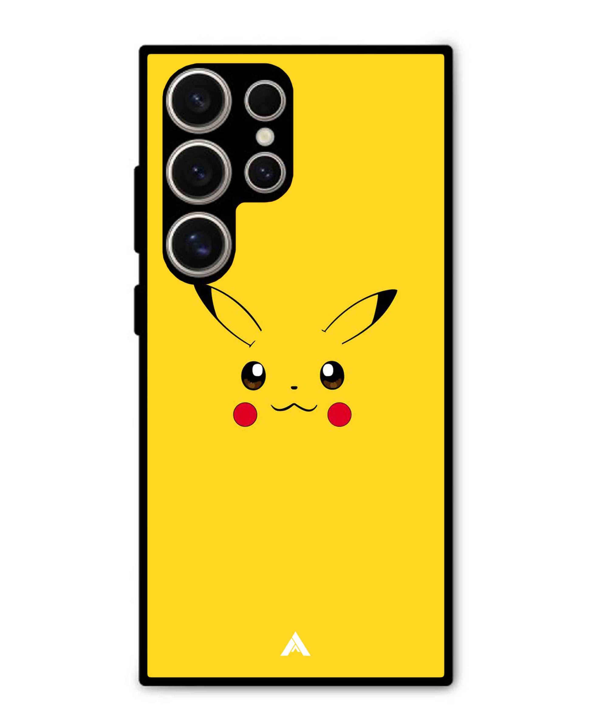 Pikachu Pokemon Metal Back Cover Phone Case for Samsung Galaxy S24 Ultra