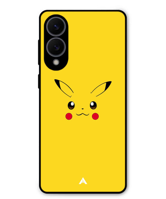 Pikachu Pokemon Metal Back Cover Phone Case for Samsung Galaxy S25 Edge
