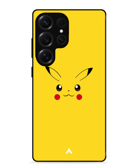Pikachu Pokemon Metal Back Cover Phone Case for Samsung Galaxy S25 Ultra
